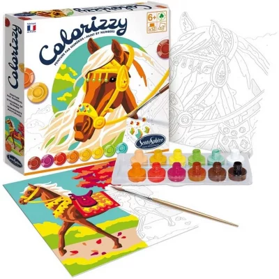 SENTOSPHERE SentoSph&egrave;re- COLORIZZY-Chevaux, 4506, Ensemble de 17 pi&egrave;ces