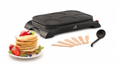 SENYA  Cr&ecirc;pi&egrave;re &eacute;lectrique 6 personnes Mini Crepe Party 