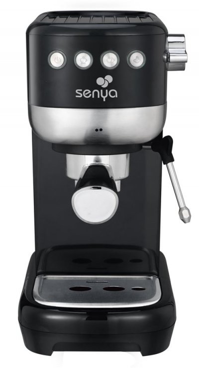 SENYA  Machine &agrave; expresso noire Tasty Coffee