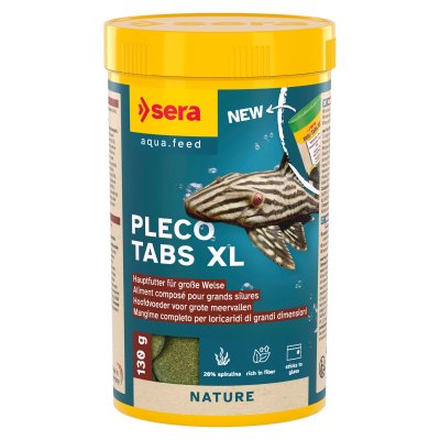 SERA  Wels-Tabs XXL Nature, nourriture pour aquarium, 250 ml, verte