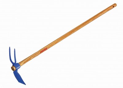 REVEX Serfouette Panne Et Fourche Acier Forg&eacute;  Manche Bois L.115 Cm