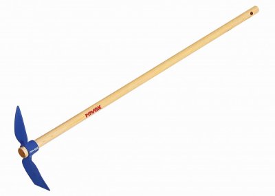 REVEX Serfouette Panne Et Langue Acier Forg&eacute;  Manche Bois L.115 Cm