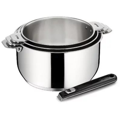 LAGOSTINA S&eacute;rie de 3 casseroles salvaspazio  012132600004