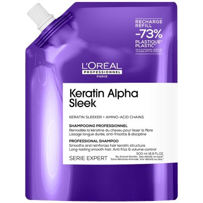L OREAL PROFESSIONNEL Serie Expert Keratin Alpha Sleek Shampoing Recharge 500 ml E4566500