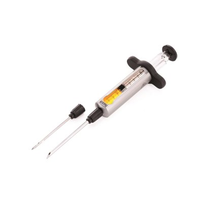 GEFU Seringue &agrave; marinade BBQ  Acier inoxydable Argent