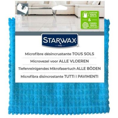 STARWAX Serpill&egrave;re microfibre d&eacute;sincrustante  bleu L.70 x l.50 cm