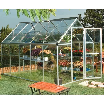 PALRAM Serre de jardin 5.6m&sup2; argent  - 701627 - harmony 701627
