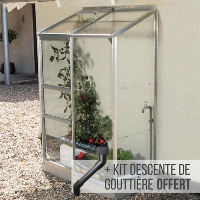 LAMS Serre en verre  Melissa alu naturel 0 90m&sup2;