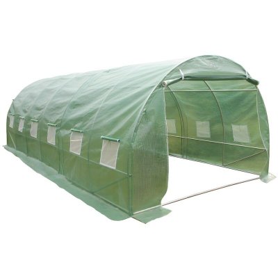 VENTE UNIQUE Serre tunnel IPOMEA 18m&sup2; -  L600 x l200 x H300 cm