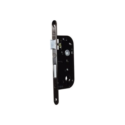 BRICARD Serrure &agrave; encastrer avec cylindre  bout rond noir axe 40 mm 1/2 tour