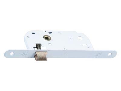 BRICARD Serrure &agrave; encastrer  bec de cane bout rond blanc axe 40 mm