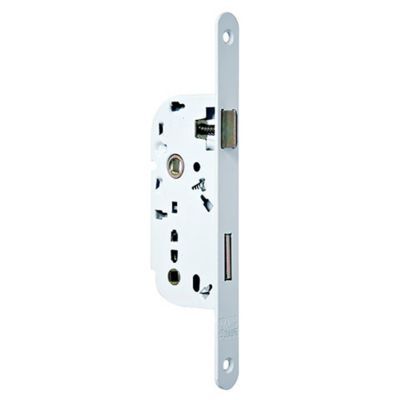 BRICARD Serrure &agrave; encastrer  condamnation bout rond blanc axe 40 mm