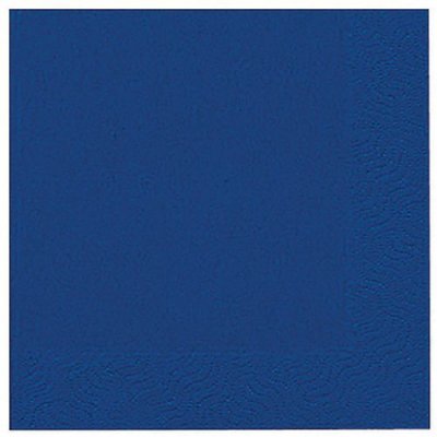 DUNI SERV. OUATE 33X33CM 3PLIS X20 BLEU FON (Vendu par 1)