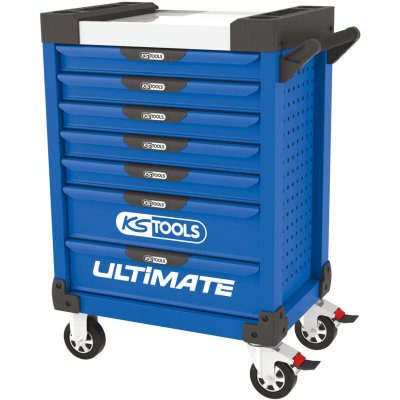 KS TOOLS Servante pearl line bleue, 7 tiroirs - 804.0007 - Bleue - Kstools