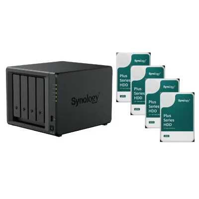 AGEMEO Serveur NAS Synology DS925+ (4Go RAM) avec 4x 16To HAT PLUS