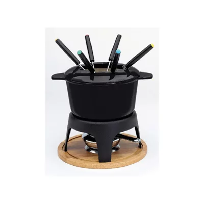 GENERIQUE Service &Agrave; Fondue Bourguignonne Caquelon Noir 17cm* - 71747