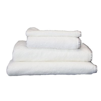 Serviette de bain grand h&ocirc;tel Blanc 70 x 140 cm - Blanc