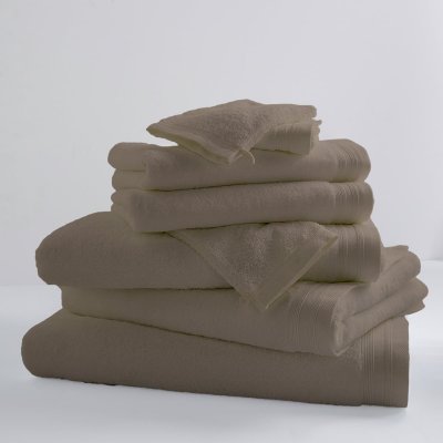 TRADILINGE Serviettes et gants de toilette  CHATAIGNE X2