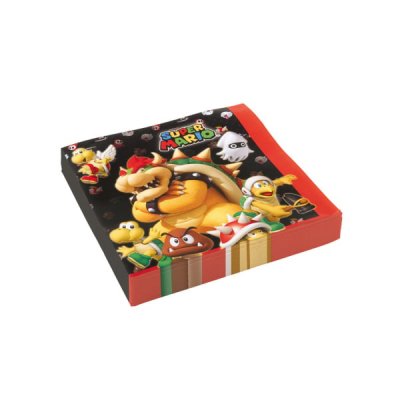 AMSCAN Serviettes : super mario bros x20 jeux d'exterieur