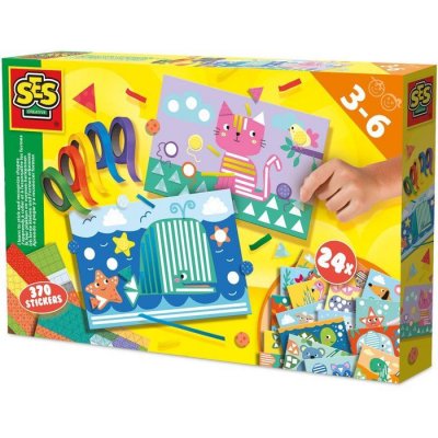 SES CREATIVE SES Creativ e&reg; J'apprends &agrave; coller et &agrave; reconna&icirc;tre les formes