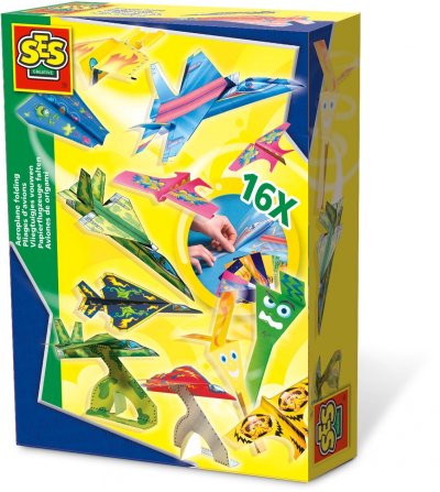 SES CREATIVE  avions pliants 16 pi&egrave;ces