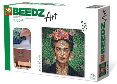 SES CREATIVE - Beedz Art-Frida Kahlo 5000 Perles &agrave; Repasser, 06011