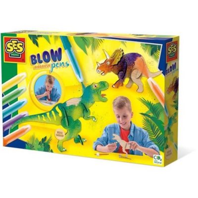 SES CREATIVE  - blow airbrush pens - dinosaures SES8710341142841