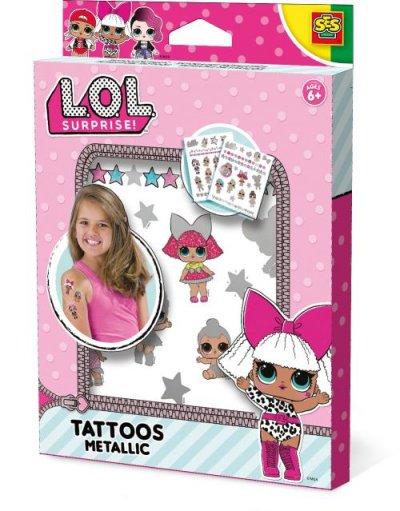 SES CREATIVE  Ensemble de tatouages surprise L.O.L
