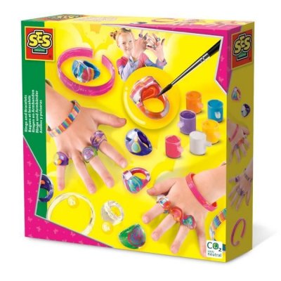 SES CREATIVE  fabriquer ses propres bracelets + bagues 10 pi&egrave;ces