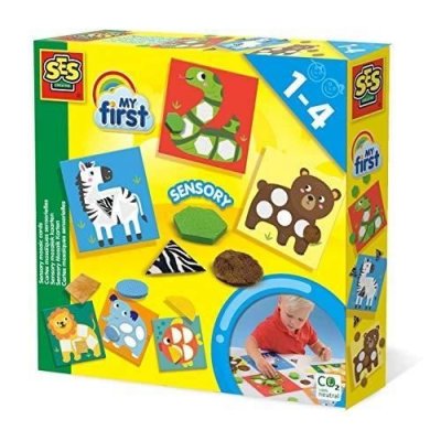 SES  Creative&reg; Jeu de bricolage cartes sensorielles mosa&iuml;ques My first