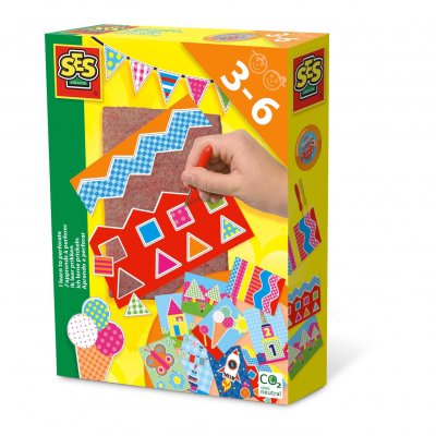 SES CREATIVE &reg; Jeu de bricolage j'apprends &agrave; poin&ccedil;onner