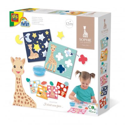 SES CREATIVE &reg; Jeu de collage formes Sophie la girafe