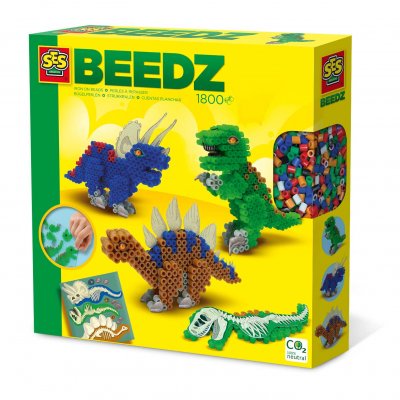 SES CREATIVE &reg; Jeu de perles thermocollantes dinosaures