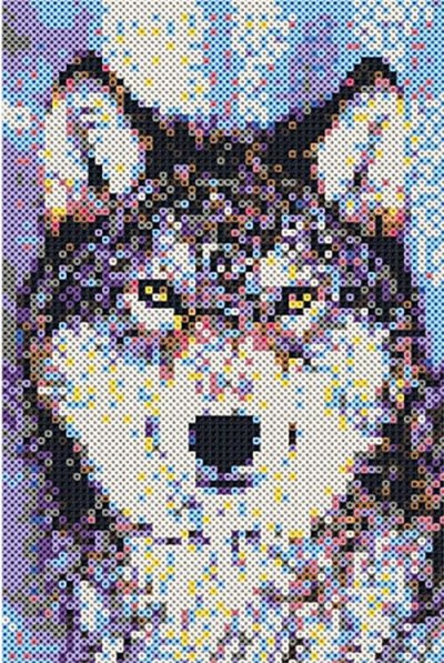 SES CREATIVE - Loup Perles &agrave; Repasser, 06001