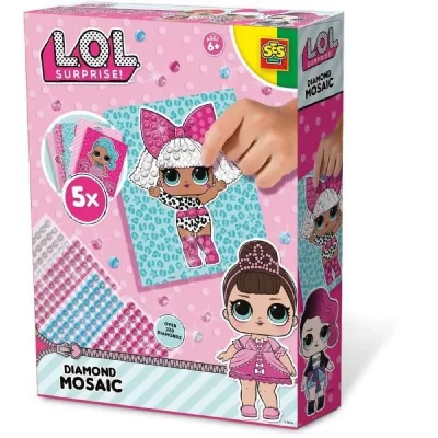 SES CREATIVE  Mosa&iuml;que L.O.L. daimond 325 pi&egrave;ces
