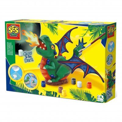  SES Creative moulage de pl&acirc;tre et peinture de dragon