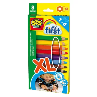 SES CREATIVE &reg; My first - Crayons de couleur enfant &eacute;pais XL