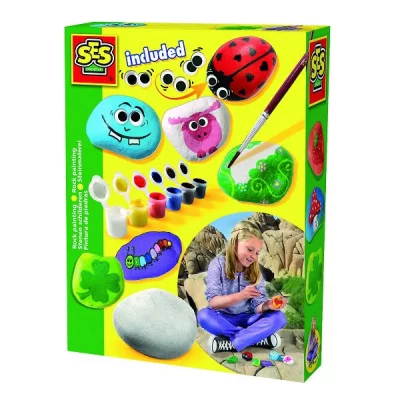 SES CREATIVE  peinture sur pierre 20 x 15 cm multicolore