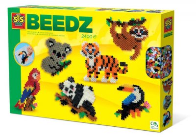 SES CREATIVE &reg; Set de perles thermocollantes animaux de la jungle