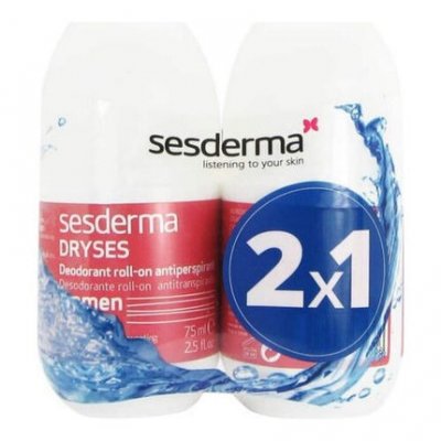 SESDERMA  Dryses D&eacute;odorant Roll on Anti-transpirant Femme Lot de 2 x