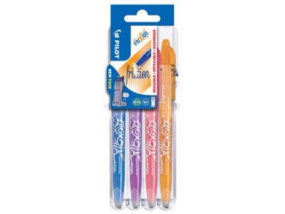 PILOT Set 4 stylos  Pen Frixion Ball 07 Set2Go Bleu Violet Rose Orange