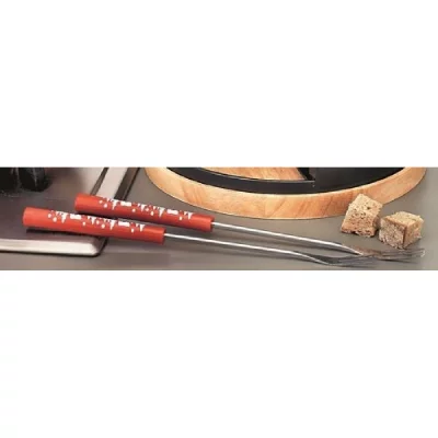 TABLE & COOK Set 6 fourchettes fondue &Atilde;&nbsp; fromage table&cook 3008186red 