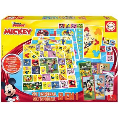 EDUCA Set 8 En 1 Mickey & Friends - Jeu De Soci&eacute;t&eacute; -  