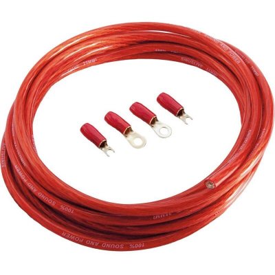 SINUSLIVE Set c&acirc;ble de batterie BK-25P  BK-25P - rouge
