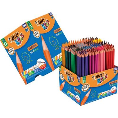 BIC Set Crayons De Couleurs Triangulaires Evolution 288 Pi&egrave;ces - 