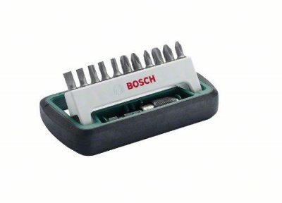 BOSCH Set d'embouts 12 pces D&eacute;rive:Plat/Pozidriv/Torx 