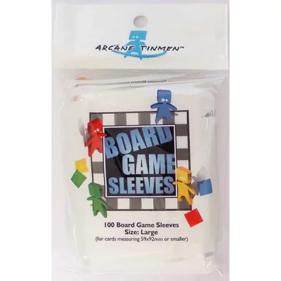 ARCANE TINMEN Set de 100 prot&egrave;ges cartes  pour Jeux de Plateaux Large