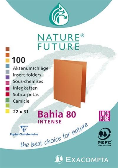 EXACOMPTA Set De 100 Sous-chemises Rocks 80g 22x31cm Assorti
