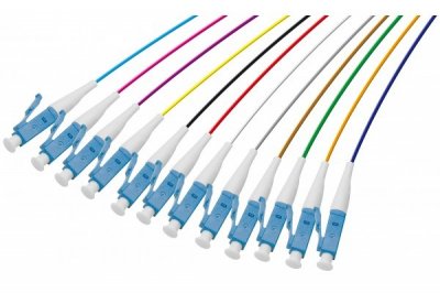 GENERIQUE Set De 12 Connecteurs Panach&eacute;s Pigtail Om3 Lc/upc Lsoh - 2m