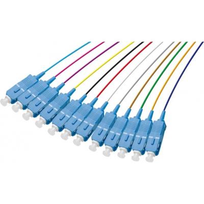 GENERIQUE Set De 12 Connecteurs Panach&eacute;s Pigtail Os2 Sc/upc Lsoh - 2m